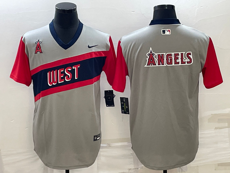 Men's Los Angeles Angels Gray Baseball Jersey